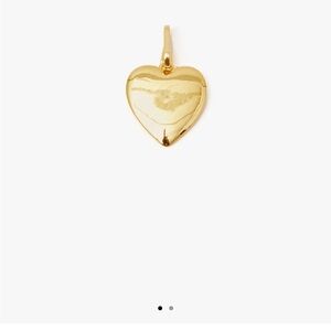Polished Gold Heart Pendant Necklace Charm